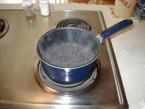 Boiling water